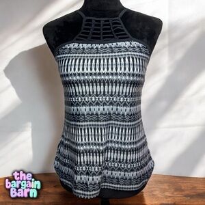 Free Country Women’s NWT Black Halter Neck Tankini Bathing Suit Swim Top (4/6)